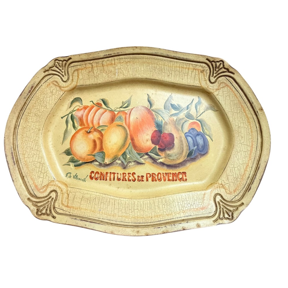 Jan Barboglio JanSan Designs Confitures de Provence Hand Painted Decorative Tray
